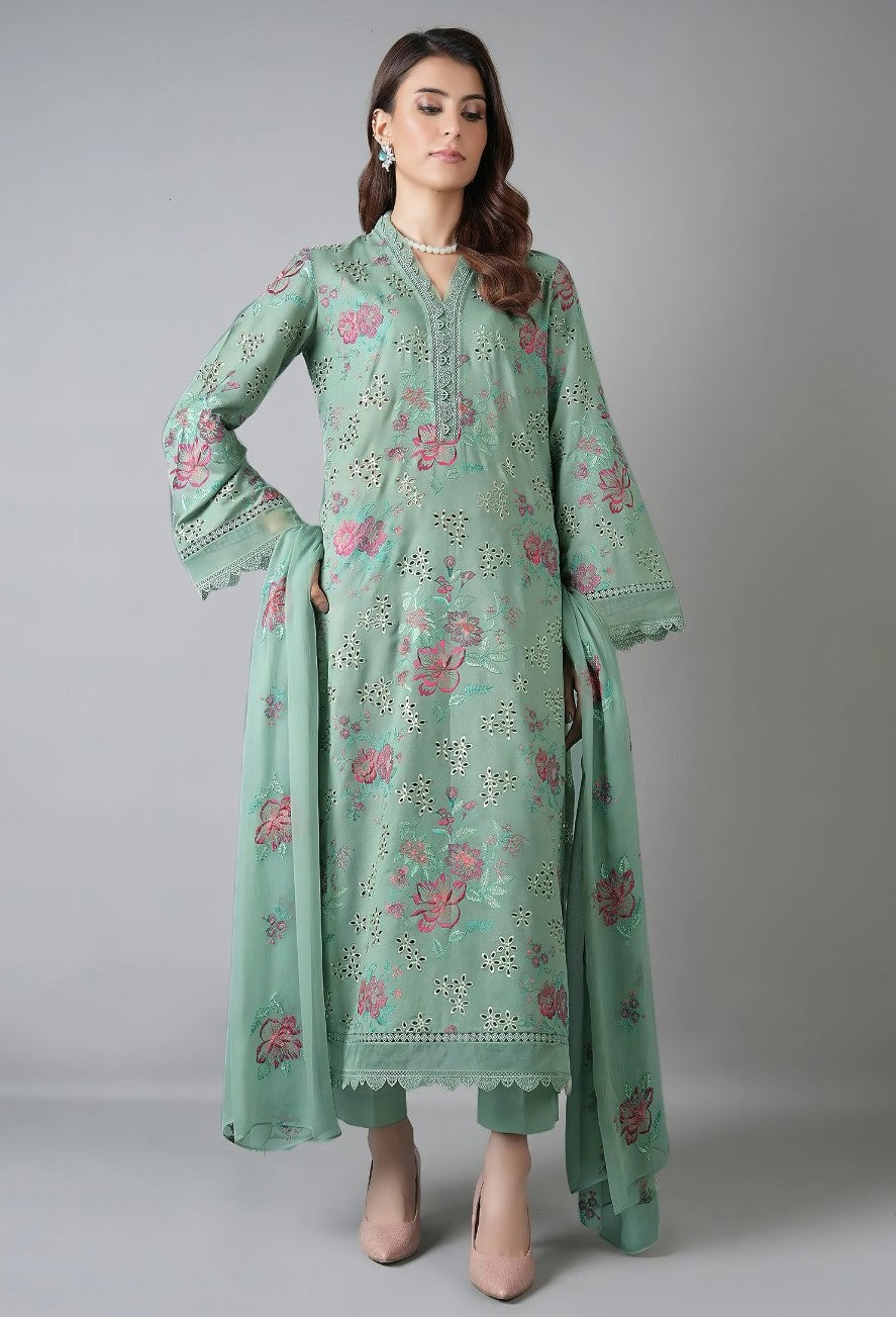 BAREEZE / LAWN 3 PC FULL HEAVY EMB SUIT FOR SUMMER 2026 AND EID 2K26